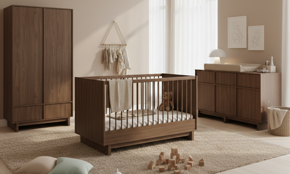 Detská dizajnová izby KYO walnut_pre bábätká_nunobaby